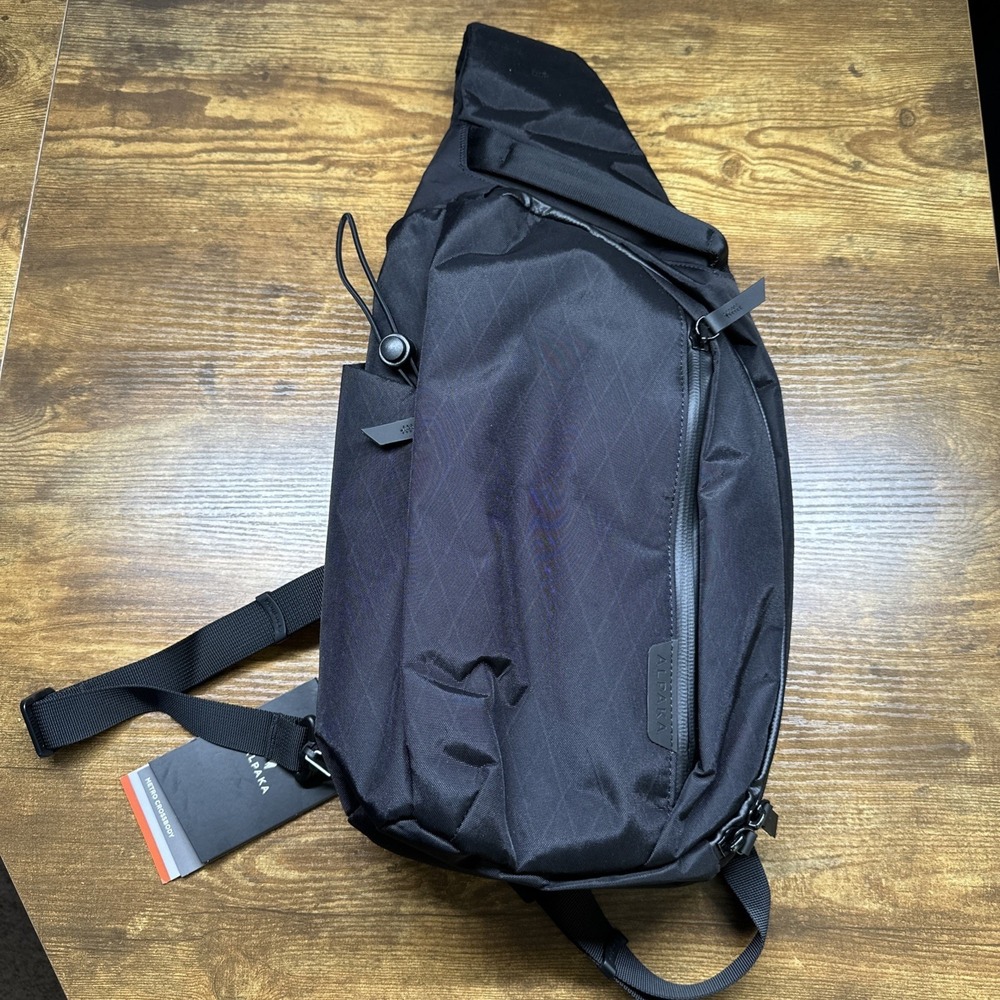 NEW Alpaka Metro Crossbody Left Shoulder Bag Black X-Pac VX42 10L Sling Hiking